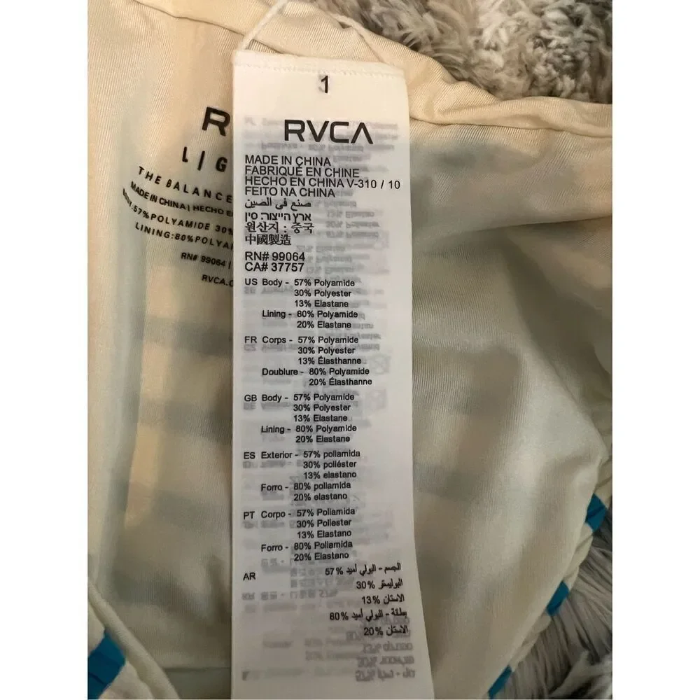 NWT RVCA Womens Moxie French Swim Bottoms Size L